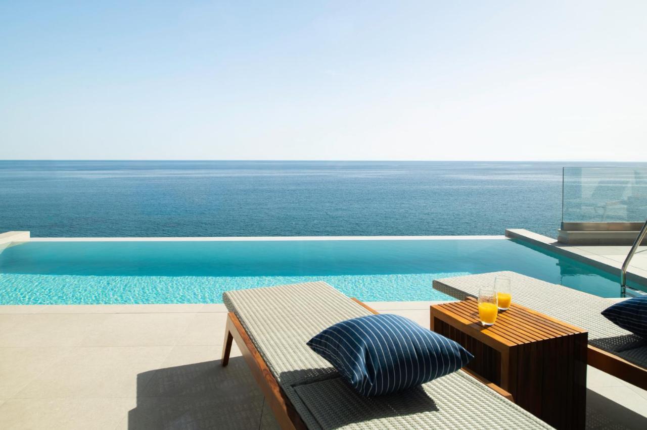 Rozites Luxury Beachfront Villa, By Hellocrete Kerames Exteriör bild